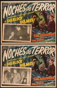 7m620 TERROR BY NIGHT 2 Mexican LCs R50s Basil Rathbone is Sherlock Holmes, Nigel Bruce as Watson