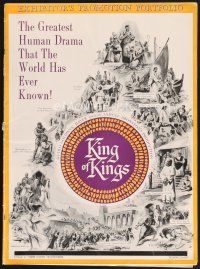 7m413 KING OF KINGS pressbook '61 Nicholas Ray Biblical epic, Jeffrey Hunter as Jesus!