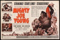 7m430 MIGHTY JOE YOUNG set of 2 pressbooks '49 first Ray Harryhausen, great giant ape artwork!