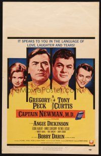 7m158 CAPTAIN NEWMAN, M.D. WC '64 Gregory Peck, Tony Curtis, Angie Dickinson, Bobby Darin