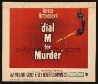 7m176 DIAL M FOR MURDER heavily trimmed WC '54 Alfred Hitchcock classic murder mystery!