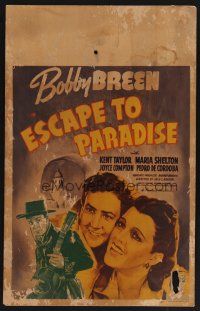 7m181 ESCAPE TO PARADISE WC '39 Bobby Breen, Kent Taylor & Marla Shelton in South America!