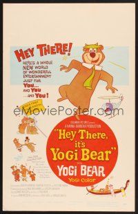 7m212 HEY THERE IT'S YOGI BEAR WC '64 Hanna-Barbera, Yogi's first full-length feature!