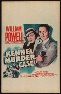 7m233 KENNEL MURDER CASE WC R42 great close up of William Powell as detective Philo Vance!