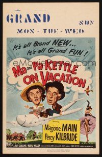 7m244 MA & PA KETTLE ON VACATION WC '53 wacky hillbillies Marjorie Main & Percy Kilbride!