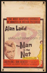 7m248 MAN IN THE NET WC '59 Alan Ladd in the most suspense-charged 97 minutes in motion pictures!