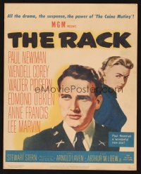 7m282 RACK WC '56 art of wonderful new star Paul Newman & Anne Francis, written by Rod Serling!