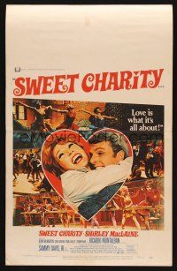 7m312 SWEET CHARITY WC '69 Bob Fosse musical, Shirley MacLaine, it's all about love!