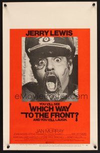 7m331 WHICH WAY TO THE FRONT WC '70 wacky c/u of Jerry Lewis as German general w/monocle!
