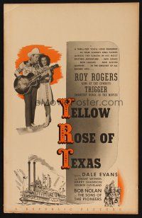 7m339 YELLOW ROSE OF TEXAS WC '44 great image of Roy Rogers playing guitar for Dale Evans!