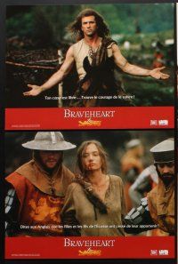 7m059 BRAVEHEART 10 French LCs '95 Mel Gibson as William Wallace, Sophie Marceau!
