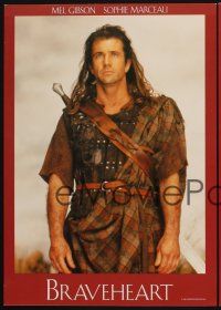 7m114 BRAVEHEART 4 German LCs '95 cool image of Mel Gibson as William Wallace!