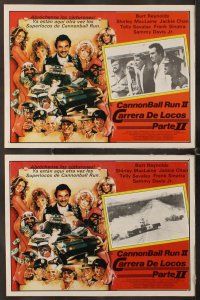 7m497 CANNONBALL RUN II 8 Mexican LCs '84 Burt Reynolds, Dean Martin, Dom DeLuise, Sammy Davis Jr.