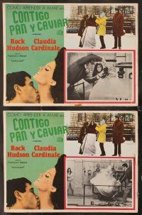 7m510 FINE PAIR 8 Mexican LCs '69 Rock Hudson & sexy Claudia Cardinale!