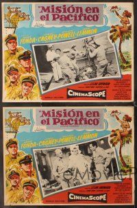 7m570 MISTER ROBERTS 4 Mexican LCs '55 Henry Fonda, James Cagney, William Powell, Lemmon, John Ford