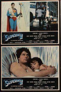 7m549 SUPERMAN II 6 Mexican LCs R80s Christopher Reeve, Terence Stamp, Gene Hackman