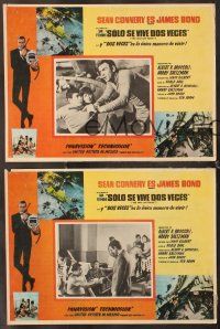 7m590 YOU ONLY LIVE TWICE 3 Mexican LCs '67 great images of Sean Connery as James Bond!