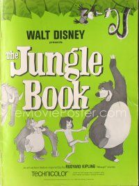 7m412 JUNGLE BOOK pressbook '67 Walt Disney cartoon classic!