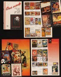 7p011 LOT OF 12 CINEMONDE AUCTION CATALOGS '80s-90s loaded with great full-color poster images!