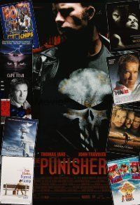 7p070 LOT OF 34 UNFOLDED ONE-SHEETS '85 - '04 Punisher, Forrest Gump, Wolf & many more!