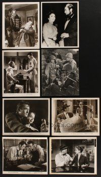 7p026 LOT OF 8 GREGORY PECK STILLS '40s-50s great images of the actor in a variety of roles!