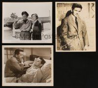 7p041 LOT OF 3 JOHN GARFIELD STILLS '40s-50s great portraits of the tough guy star!