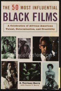 7p236 50 MOST INFLUENTIAL BLACK FILMS first edition softcover book '01 African-American talent!