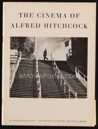 7p241 CINEMA OF ALFRED HITCHCOCK first edition softcover book '63 written by Peter Bogdanovich!