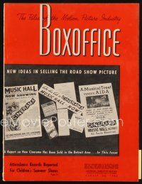 7p087 BOX OFFICE exhibitor magazine August 22, 1953 Gentlemen Prefer Blondes, Popeye in 3-D!