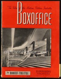 7p085 BOX OFFICE exhibitor magazine July 4, 1953 Beast from 20,000 Fathoms, Hirschfeld, Marilyn!