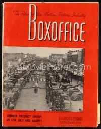 7p084 BOX OFFICE exhibitor magazine June 27, 1953 lots of 3-D info, Gentlemen Prefer Blondes!