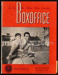 7p090 BOX OFFICE exhibitor magazine October 10, 1953 Roman Holiday, How to Marry a Millionaire, 3D