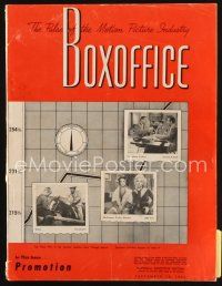 7p089 BOX OFFICE exhibitor magazine September 19, 1953 Mogambo, tons of 3-D info, Adolph Zukor!