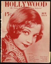 7p126 HOLLYWOOD magazine April 1930 portrait of pretty Alice White by Preston Duncan!