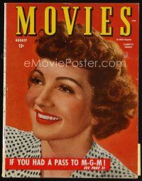 7p146 MODERN MOVIES magazine August 1944 portrait of Claudette Colbert by James Doolittle!