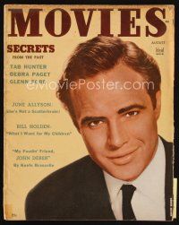 7p164 MODERN MOVIES magazine August 1955 portrait of Marlon Brando starring in Guys & Dolls!