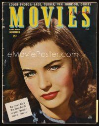 7p150 MODERN MOVIES magazine Dec 1944 portrait of sexy Ella Raines starring in Tall in the Saddle!