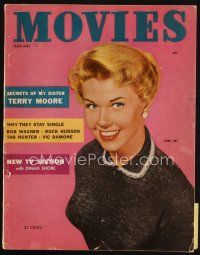 7p158 MODERN MOVIES magazine February 1954 portrait of pretty Doris Day starring in Lucky Me!