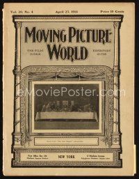 7p076 MOVING PICTURE WORLD exhibitor magazine April 25, 1914 Last 100 Days of Napoleon + more!