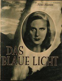 7p183 BLUE LIGHT German program '32 Leni Riefenstahl!'s Das blaue Licht, great images!