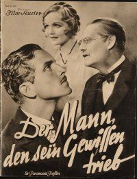 7p184 BROKEN LULLABY German program '32 Ernst Lubitsch, many images of Lionel Barrymore & Carroll!