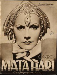 7p194 MATA HARI German program '32 Greta Garbo, Ramon Novarro, Lionel Barrymore, different!