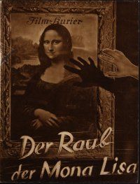 7p202 THEFT OF THE MONA LISA German program '31 many images of Trude von Molo & Willi Forst!