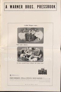 7p320 BALLAD OF CABLE HOGUE pb '70 Sam Peckinpah, Jason Robards & sexy Stella Stevens in wash tub!