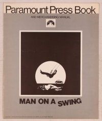 7p365 MAN ON A SWING pressbook '74 Cliff Robertson, Frank Perry, clairvoyant, occultist, murderer!