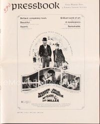 7p368 McCABE & MRS. MILLER pressbook '71 directed by Robert Altman, Warren Beatty, Julie Christie
