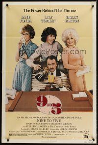 7r015 9 TO 5 1sh '80 Dolly Parton, Jane Fonda & Lily Tomlin w/tied up Dabney Coleman!
