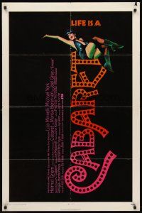 7r141 CABARET 1sh '72 singing & dancing Liza Minnelli in Nazi Germany, directed by Bob Fosse!