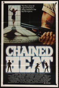 7r157 CHAINED HEAT 1sh '83 Linda Blair, 2000 chained women stripped of everything they had!