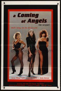 7r186 COMING OF ANGELS: THE SEQUEL 1sh '85 sexy Ginger Lynn, Annette Haven, Kelly Nichols!